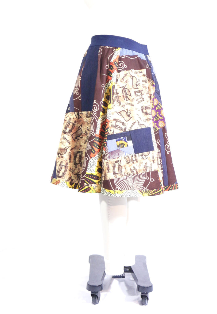 African Patchwork Skirts Available at....