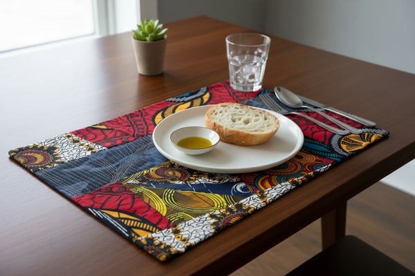 Set 2 Rectangle Placemats 4 Patchwork