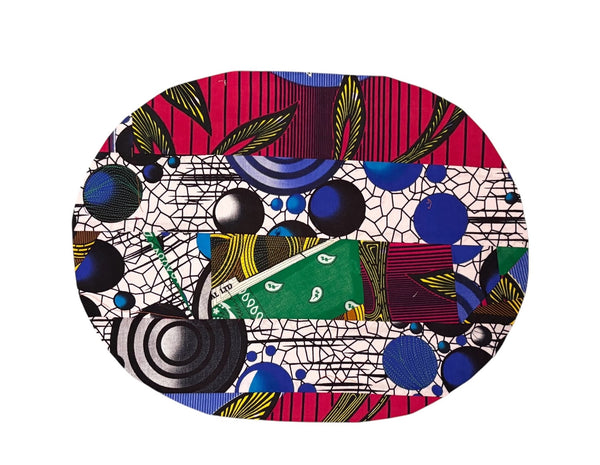 Set 5 Oval Placemats 4 Patchwork