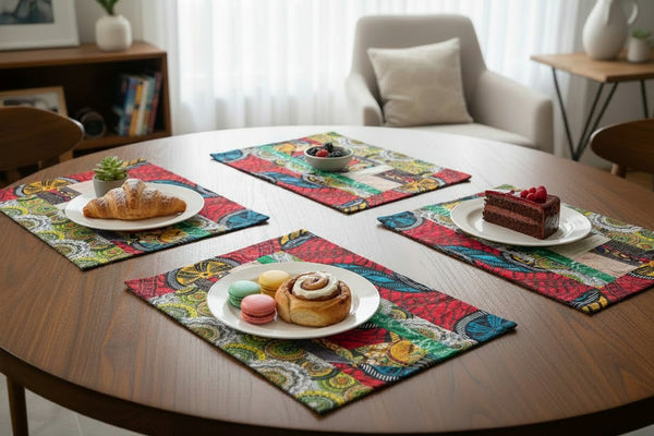 Set 3 Rectangle Placemats 4 Patchwork