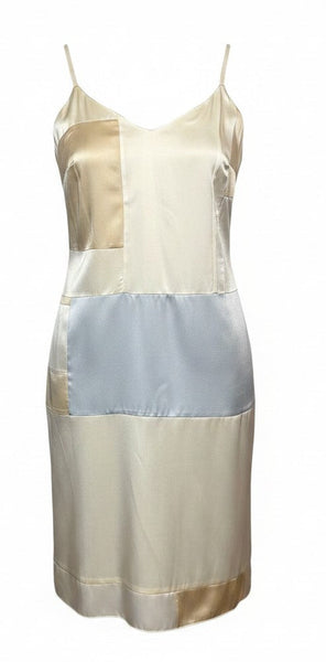 Patchwork Peach Large Stretch Silk Slip