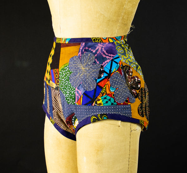 Patchwork African Print Short