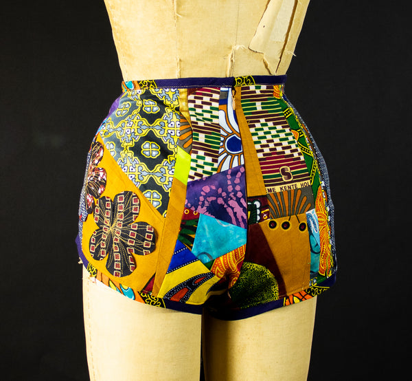 Patchwork African Print Short