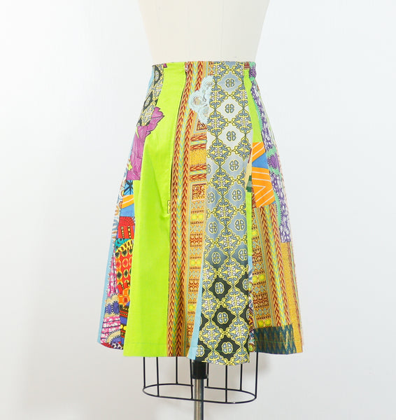 African Print Skirt A Line Small