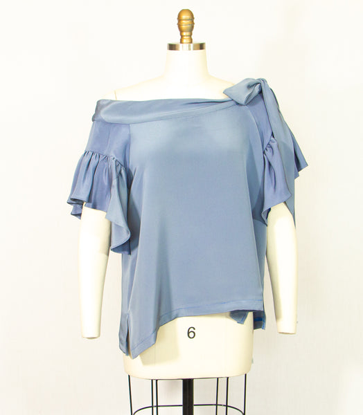 Shades of Blue 4 Ply Silk Tunic