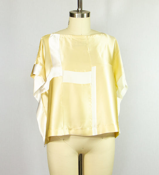Patchwork Silk Charmeuse Tunic