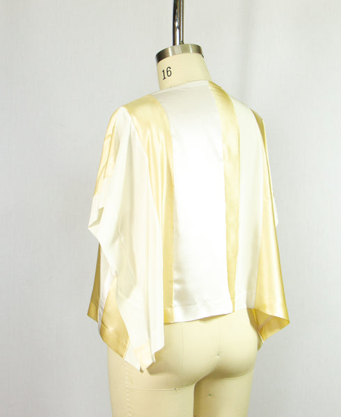 Patchwork Silk Charmeuse Tunic
