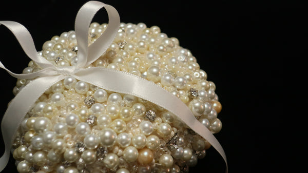 Pearl Beaded Bridal Pillow