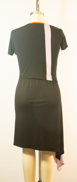 Two Piece Rayon Jersey Patchwork Top and Skirt