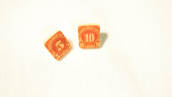 Scrabble Tile Vintage Stamp Pins