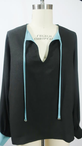 Long Sleeve Tunic Charcoal Grey Wool Tunic