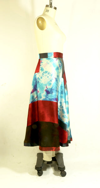 Plus Size Silk Charmuese 1/2 Circle Skirt