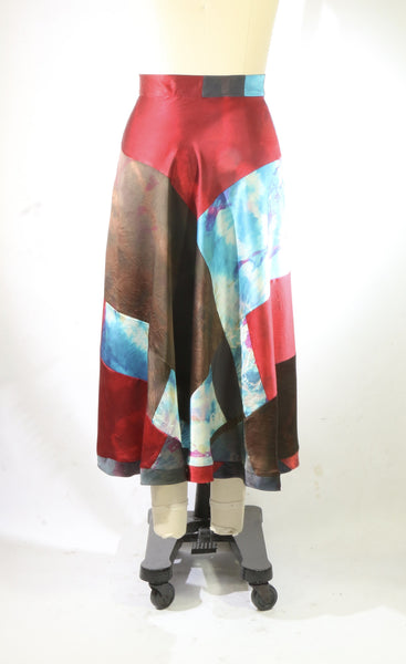 Plus Size Silk Charmuese 1/2 Circle Skirt