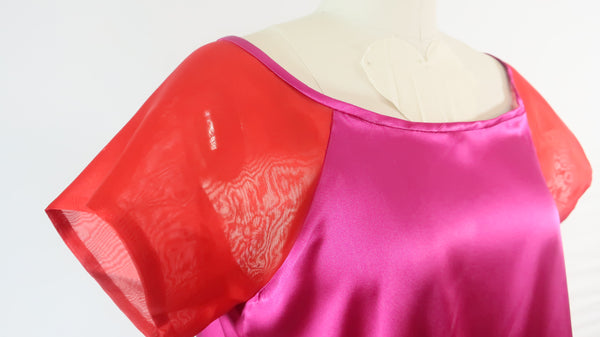 Silk Charmuese Pink Tunic