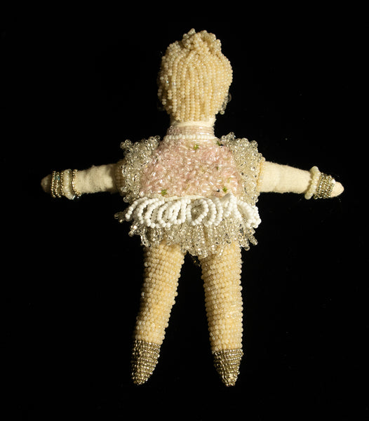 Beaded Doll with Creme Colored Beads