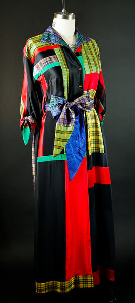 Patchwork Silk Robe