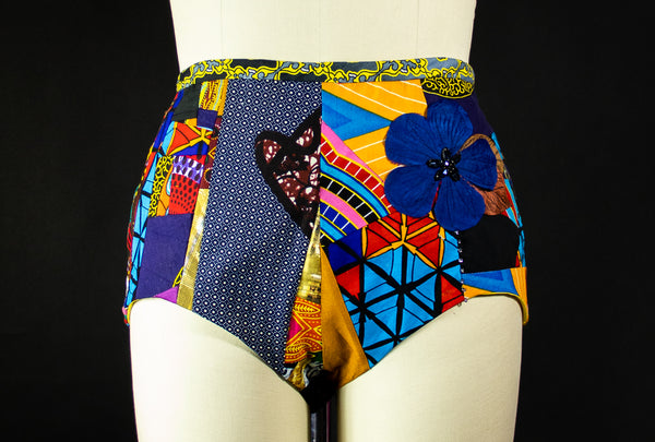 Patchwork African Print Short Med