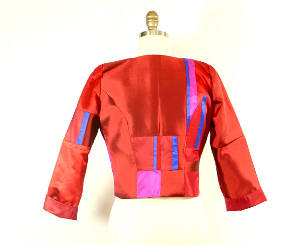 Small Patchwork Silk Jacket